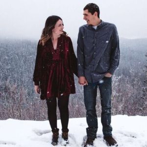 Free People // Velvet mini dress